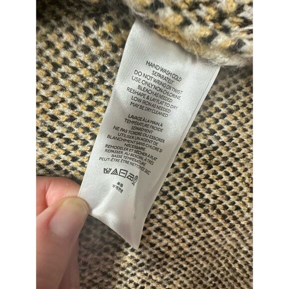 Anthropologie Maeve Cardigan Womens Size Medium Open Oversized Leopard Knit - Picture 5 of 8